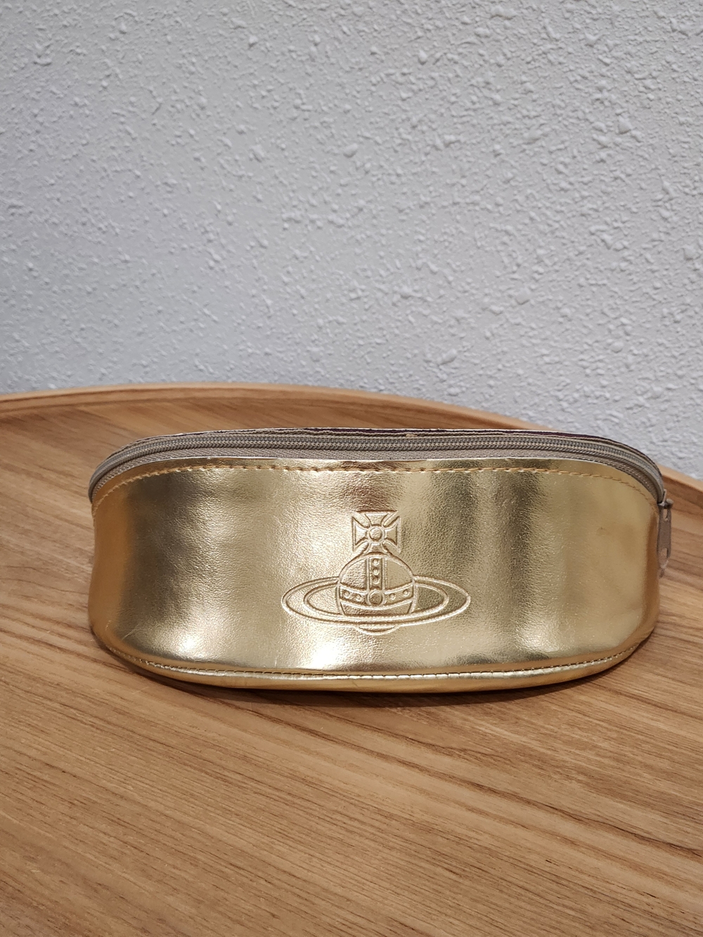 Vivienne Westwood Gold Sunglass Case Cosmetic Pouch